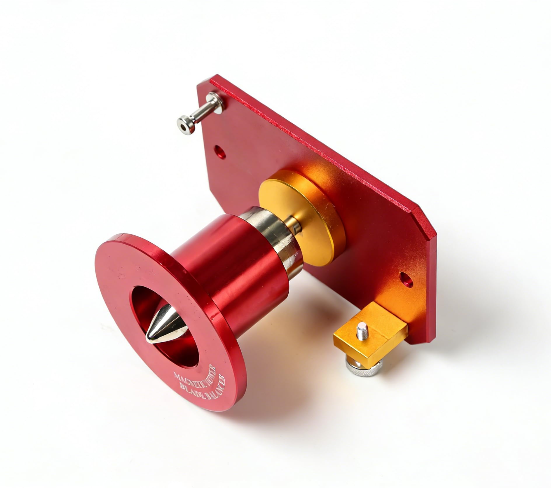 Equilibrador de Cortacésped, Equilibrador de Cuchillas de Montaje en Pared Magnético, Herramienta Equilibradora de Cortacésped de Aleación de Aluminio, Alineación Eficiente