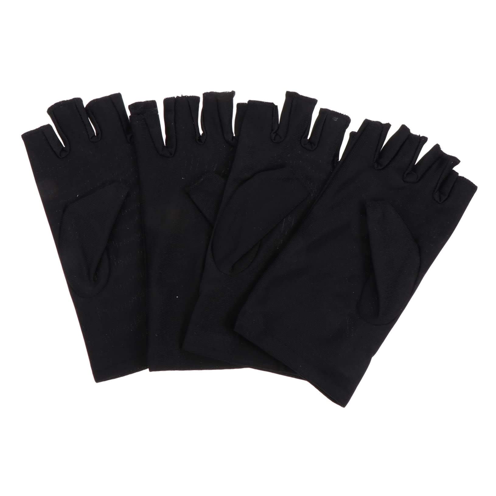 BESPORTBLE 2Pairs Breathable Half Finger Riding Gloves UV Sports Gloves for Outdoor Cycling Comfortable Touchscreen Design Durable Non Slip Palm for Fitness and Nail Art