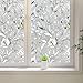 Window Privacy Film,3D Tulip Window Clings, Stained Glass Window Decals, Decorative Window Vinyl, Static Cling Window Sticker Non-Adhesive No-Glue (23.6 x 78.7 inches)