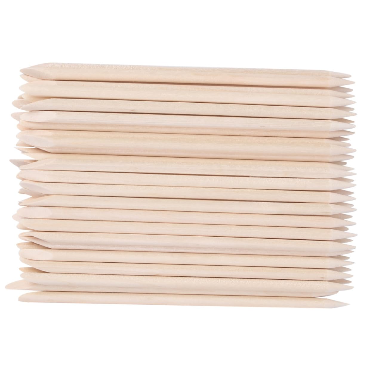 FOMIYES 50pcs Manicure Sticker Cuticle Pusher Dead Skin Pusher Cleaning Stick Nail Art Tools