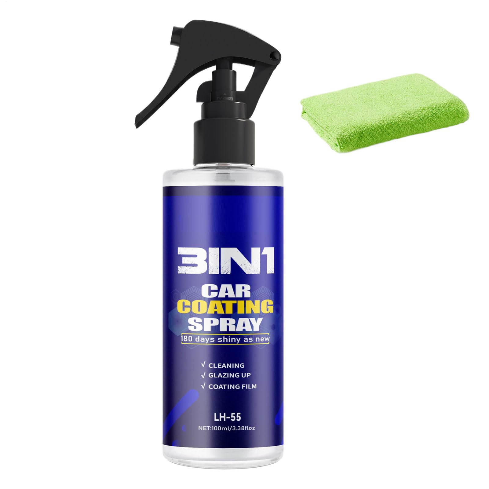 Spray de sellado de coche | Nano antiarañazos | Sellador hidrófobo resistente a los rayos UV para parabrisas, ventanas, espejos y puertas de coche, moto, barco y