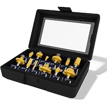 CATITO Router Bits Set 12 Pieces 1/4 Inch Shank, Router Bits Kit