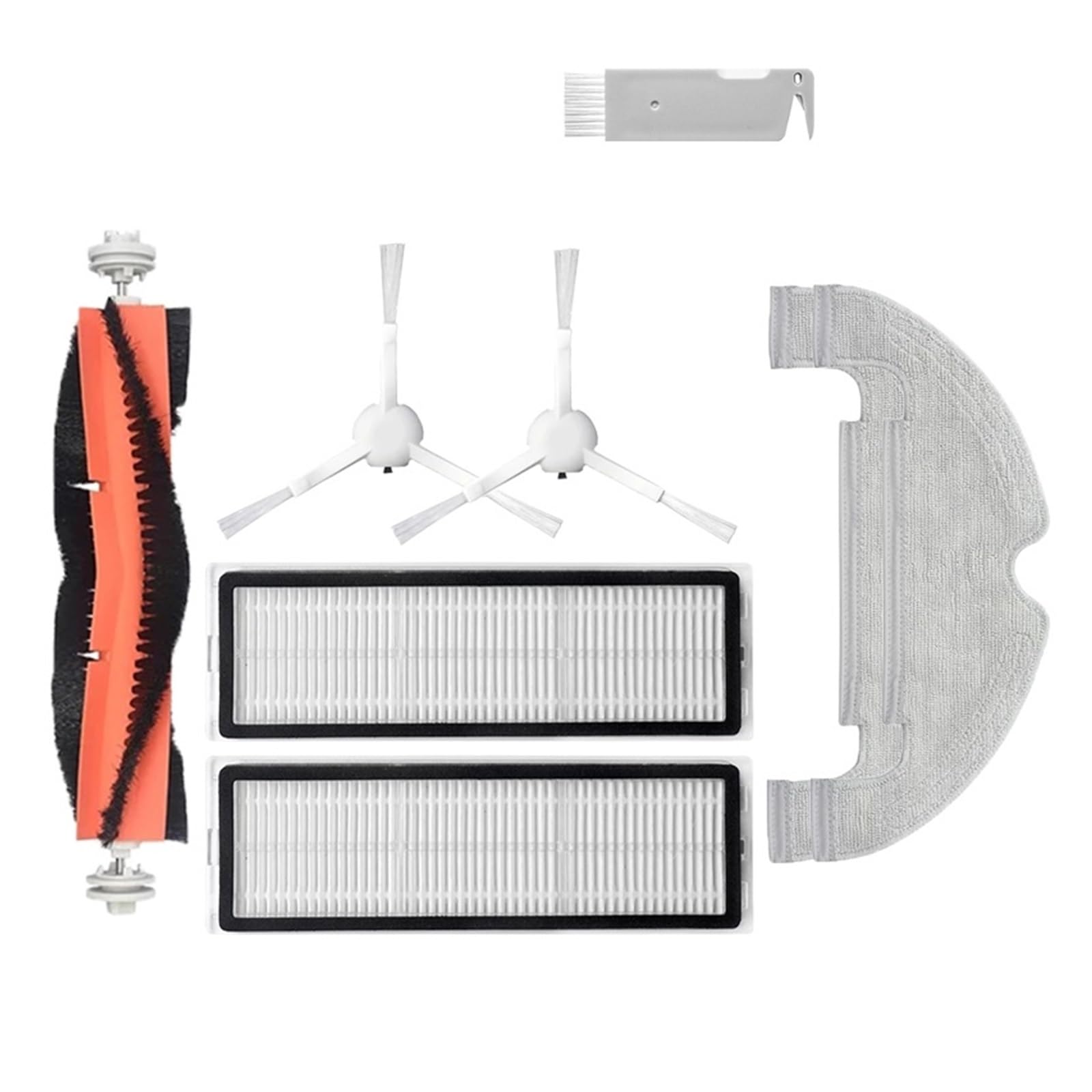 Kicici Compatible With Xiaomi Dreame Bot D10 Plus RLS3D Robot Vacuum Cleaner Accessories Hepa Filter Mop Cloth Dust Bags Main Side Brush Parts(Set17)