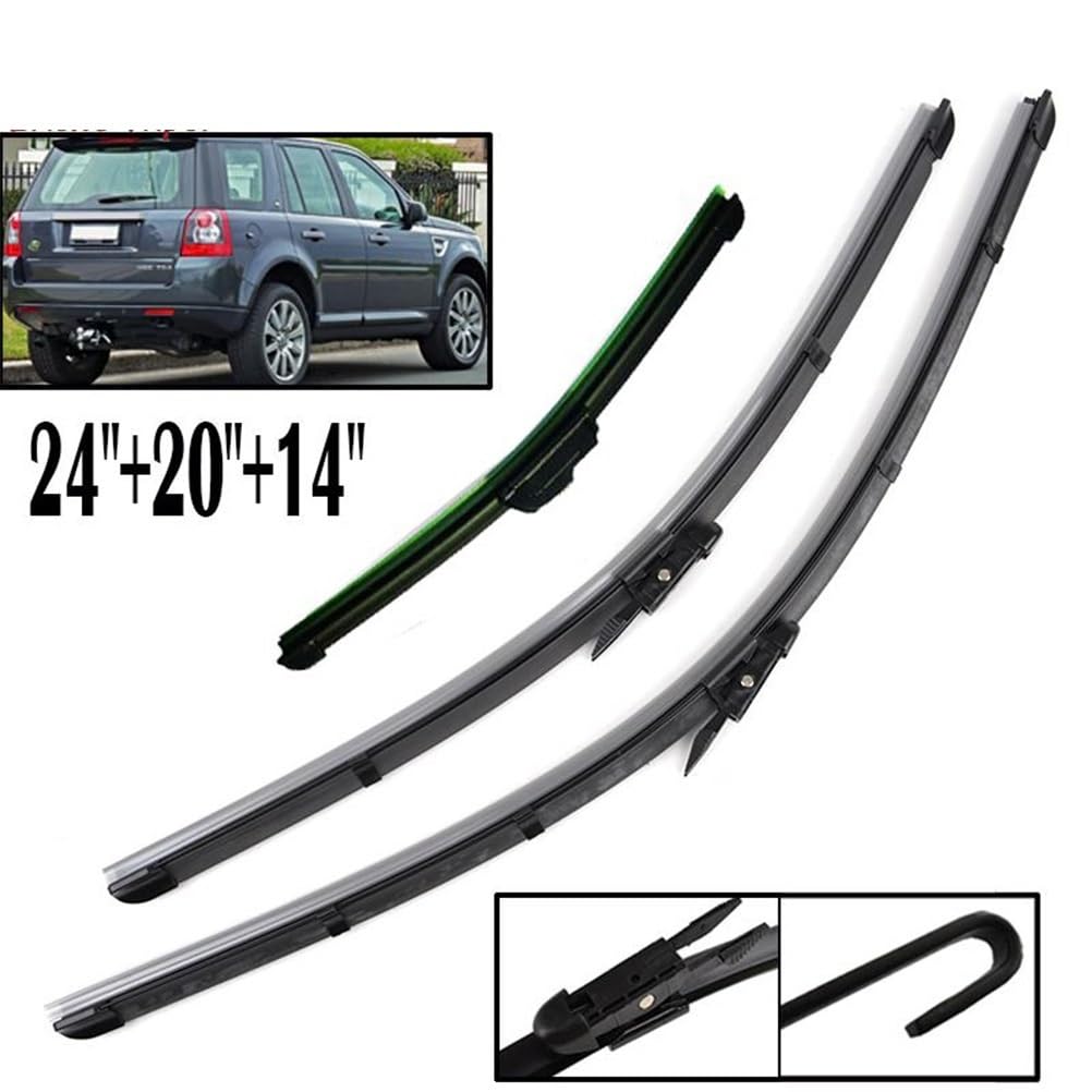 Spazzole tergicristallo Auto Set Spazzole Tergicristallo Anteriori E Posteriori per Parabrezza, per Freelander 2 2007-2014