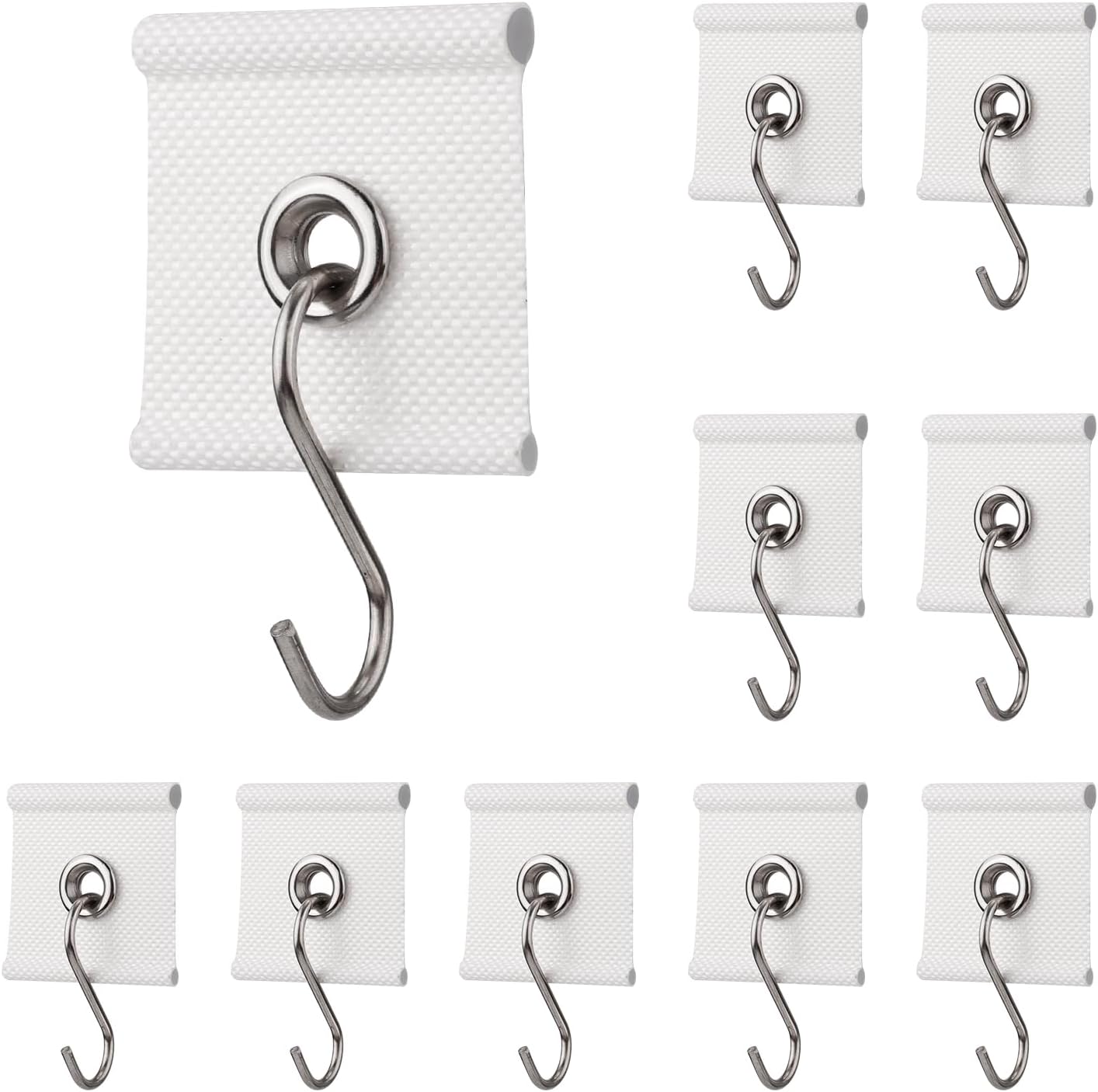 10pcs RV Awning Hooks, RV Awning Light Clips for Pipe Rails