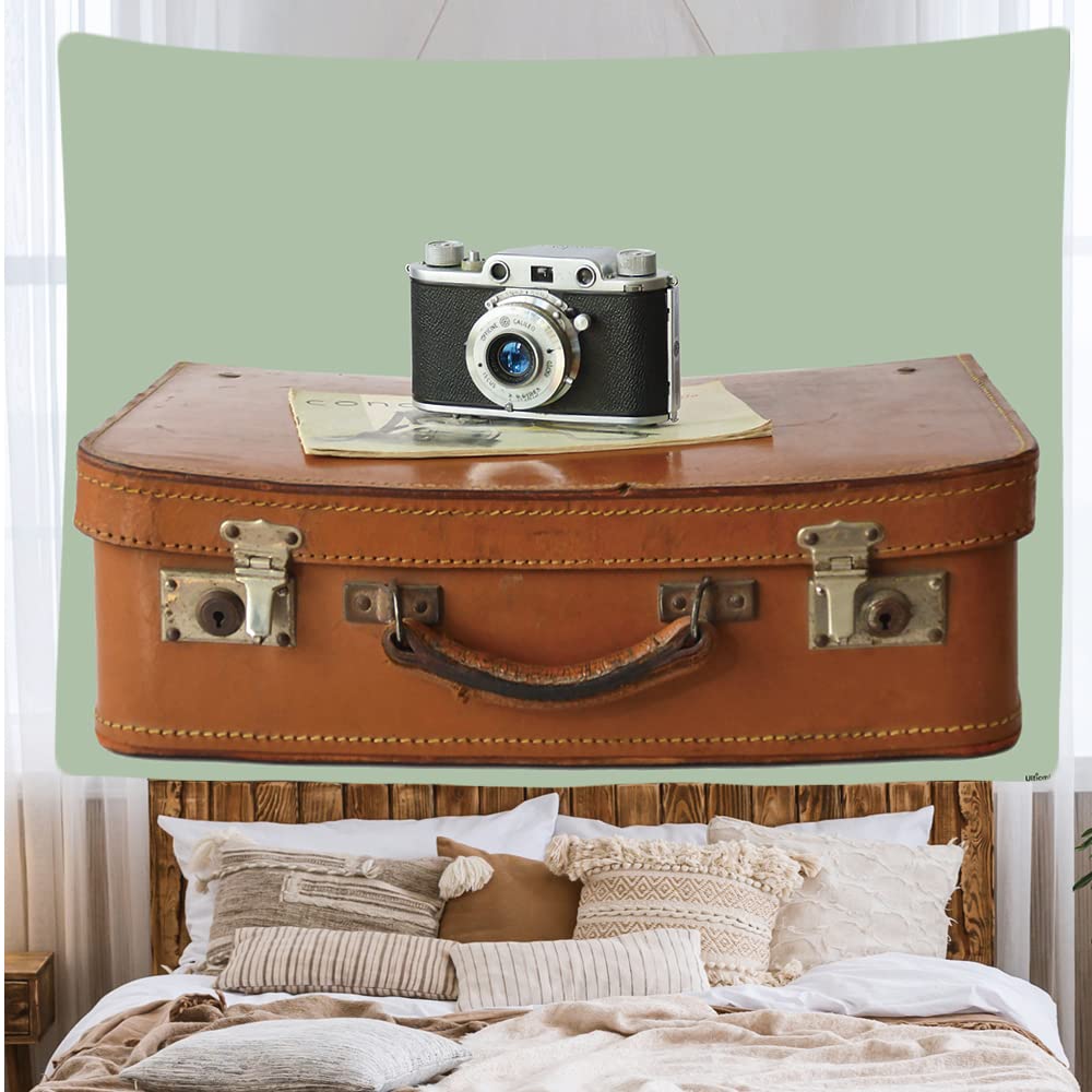 Ulticool, Appeso a Parete Home Decor, Old Retro Suitcase Chamber, 200 x 150 cm Large, Wall Tapestry Carpet Murals - Image 2