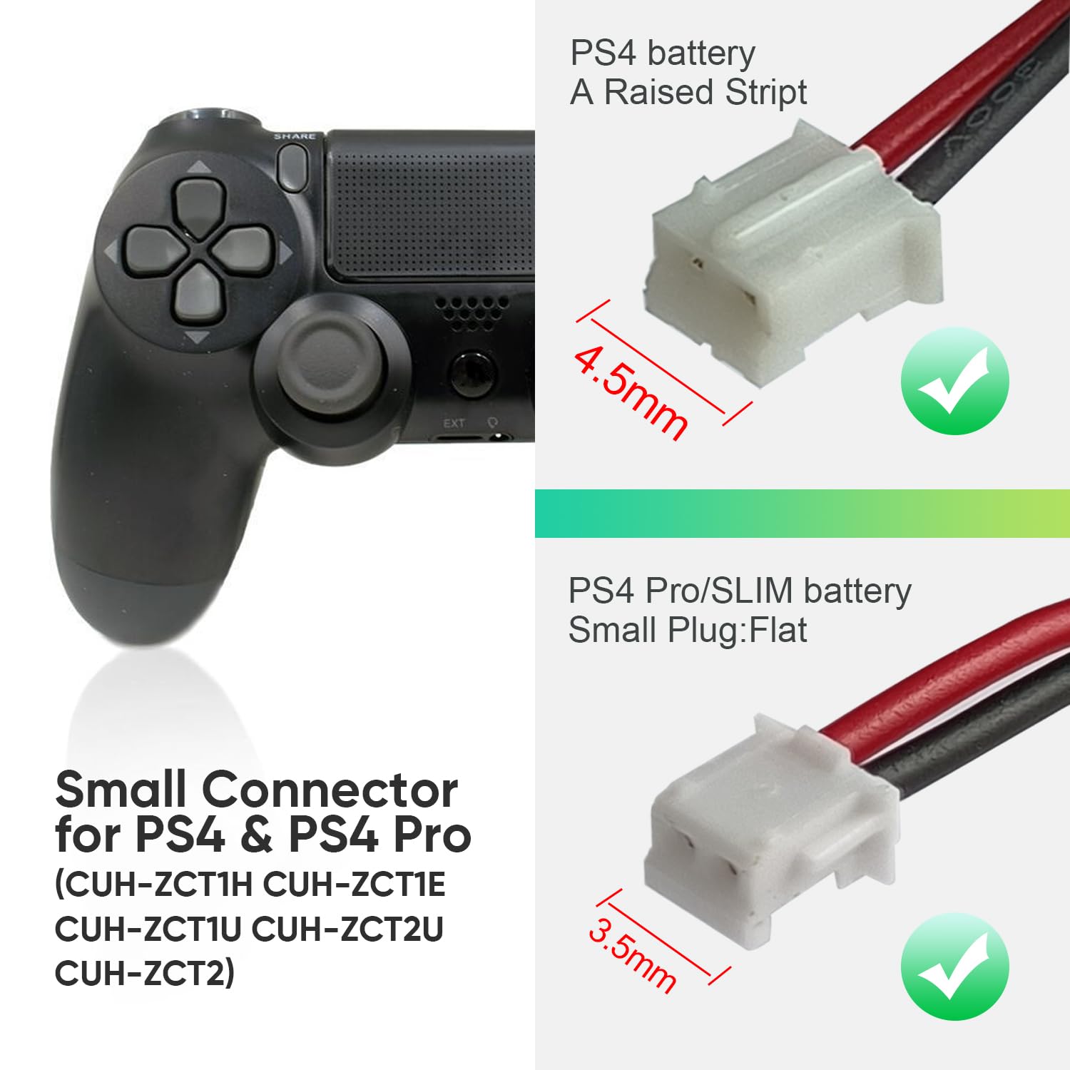 2 batteries pour manette PS4