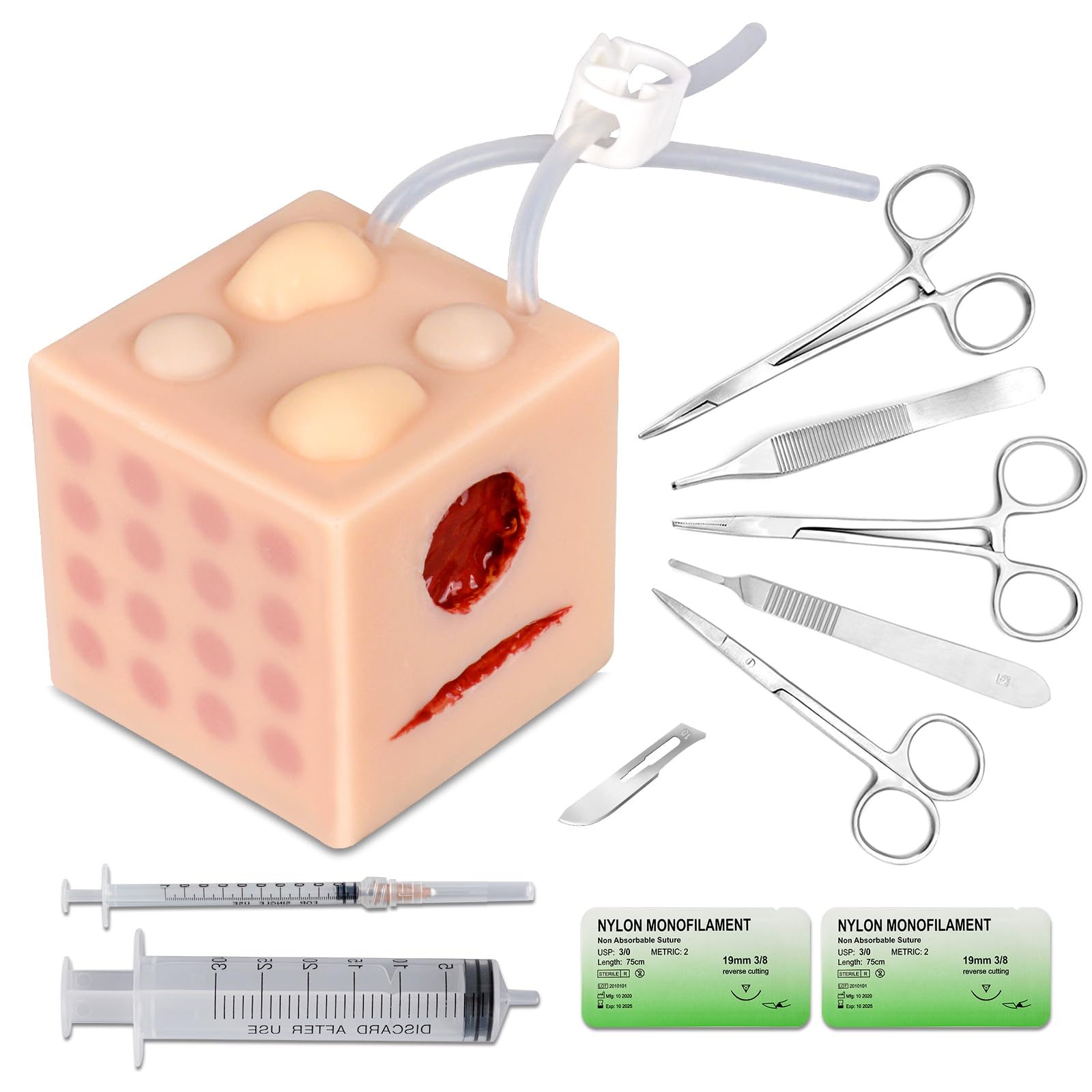 Multifunctional Medical Practice Model, Including Injection Practice, Cyst Removal, Moles and Skin Tags Practice, Wound Care for Nursing Students