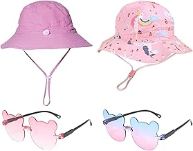 2 Hats, 2 Sunglasses, Kids Fisherman Hat, Baby Sun Hat, Toddler Sun Hat, Kids Hat, Kids Sun Hat