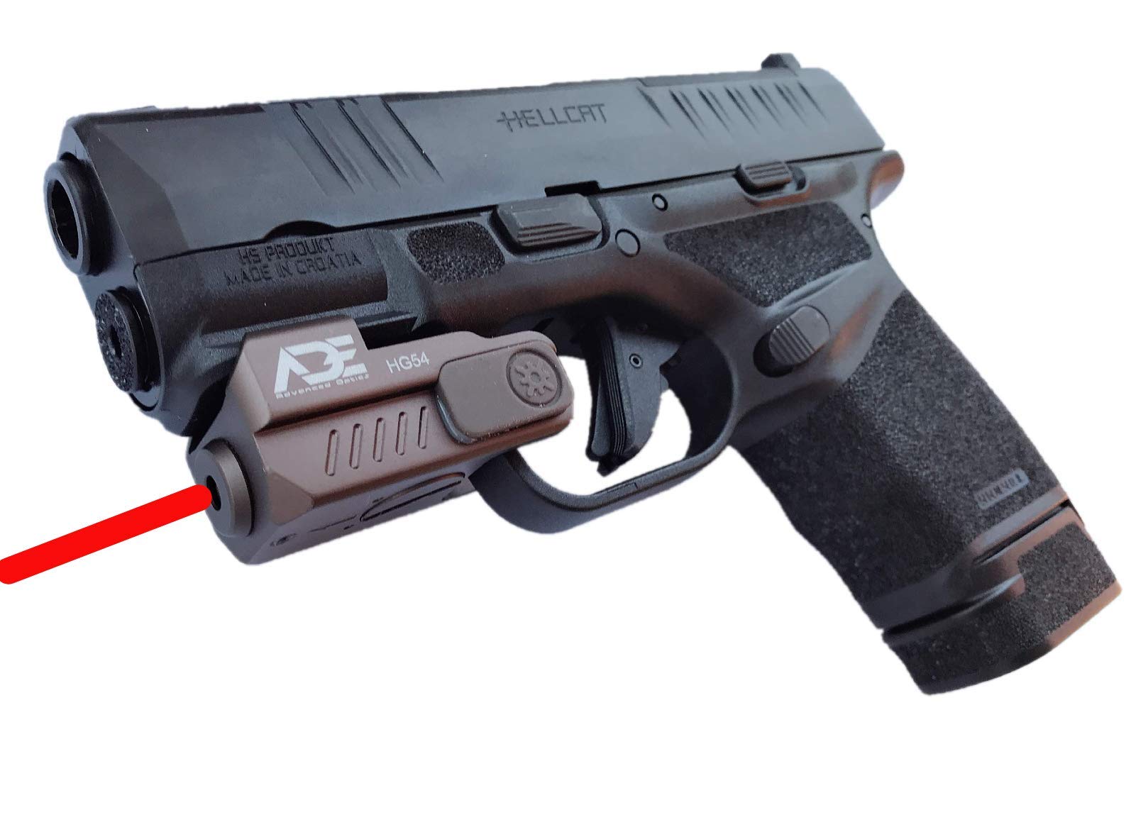 Ade Advanced Optics Full Metal FDE(Flat Dark Earth) HR54 Rechargeable RED Class IIIA Laser with Magnetic USB Charger