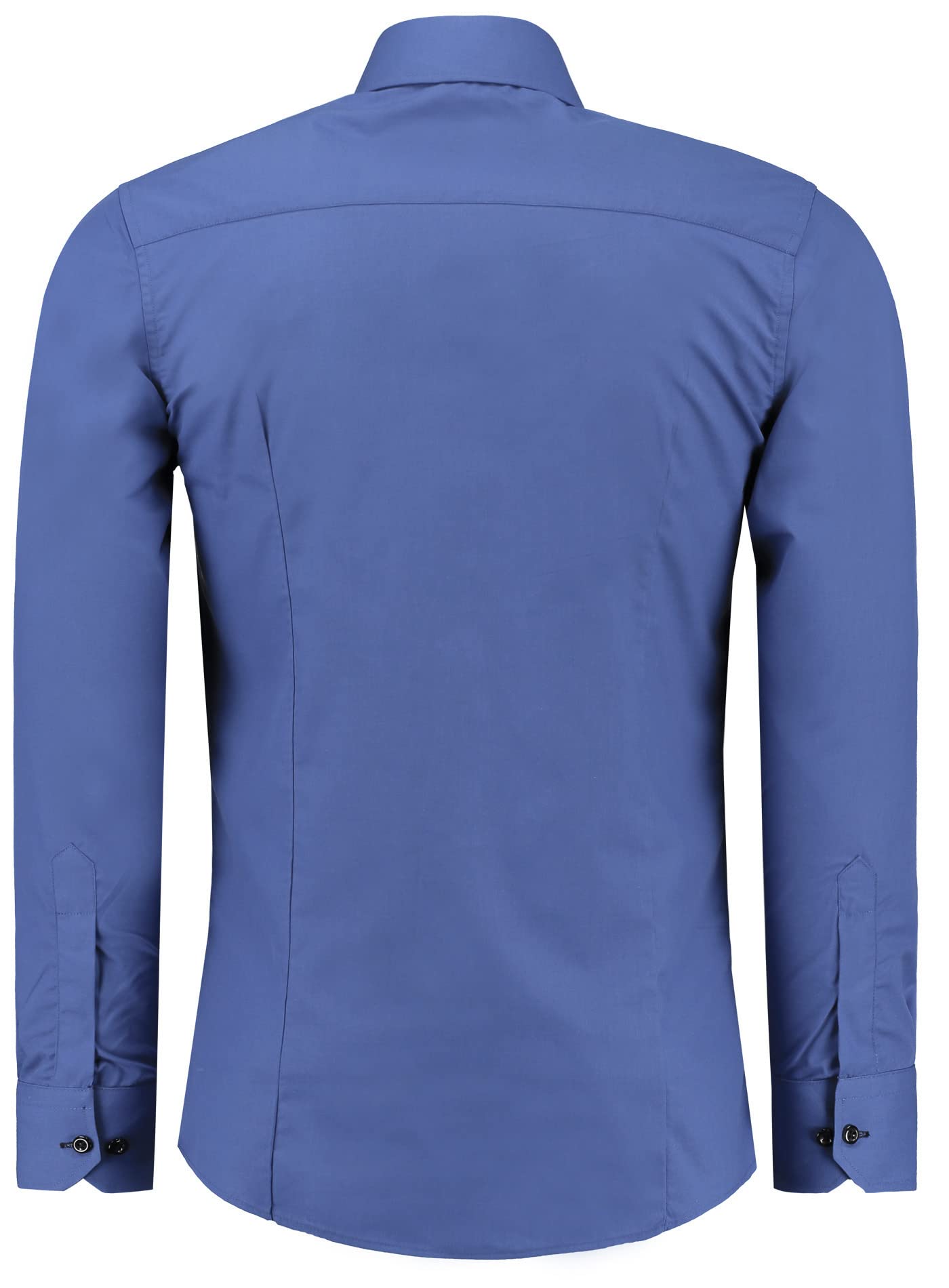 J'S FASHION Camicia da Uomo a Maniche Lunghe, Slim Fit, Facile da Stirare, Taglie UE: dalla S alla 6XL