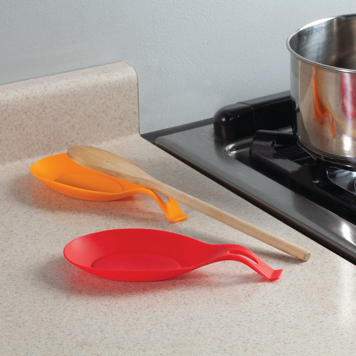 Silicone Spoon Rest Set of 4 by Chef's Pride