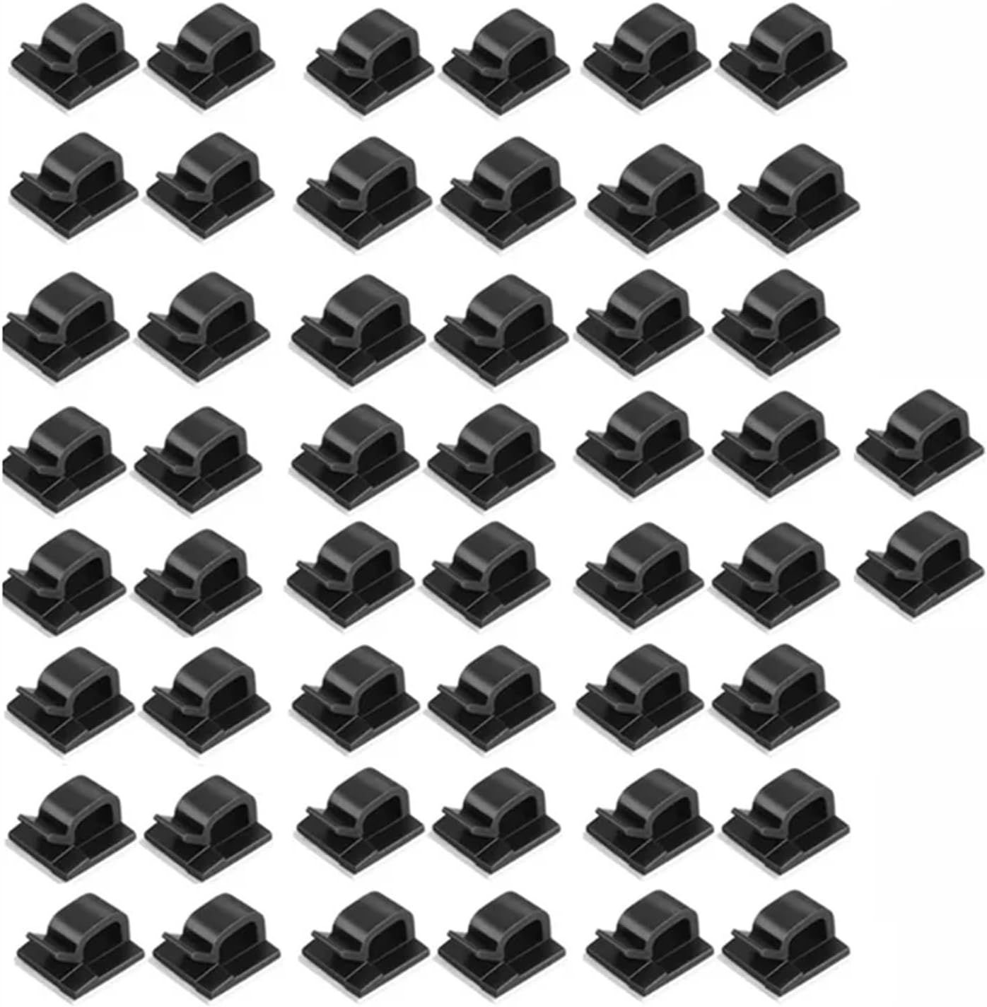 Adhesive Cable Clips 6-300Pcs Cable Clip Storage Box Guiding Line Drop Wire Holder Self-adhesive Manager Fixations Pc and Cables Organizer For Under Desk, Car(300pcs-black)