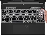 Vista 1 de Funda de teclado para ASUS TUF Gaming F16 FX607VU / A16 FA607 FA617NS, F15 FX507ZM FX507ZC FX507VU / A15 FA507NU, TUF Gaming F17 FX707 FA707 FA707RM