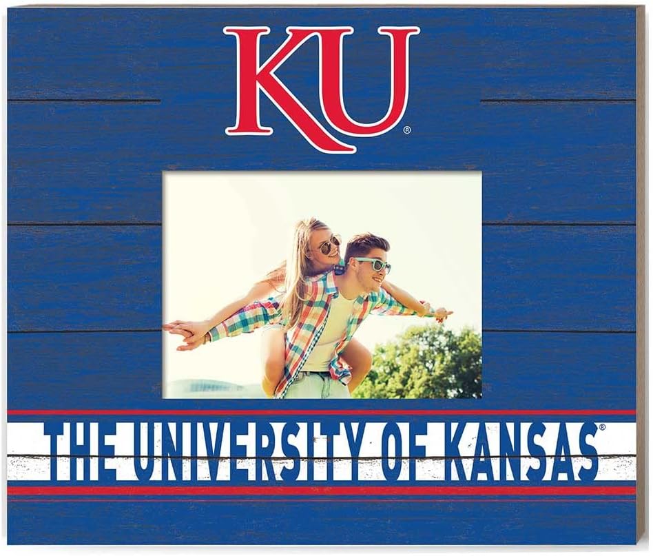 KH Sports Fan Kansas Jayhawks Team Spirit Color Scholastic Frame, One Size, Multi
