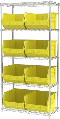 Miniatura 3 de Akro-Mils AkroBin Caja de almacenamiento de plástico apilable, 18 x 16 x 11 pulgadas, 3 unidades