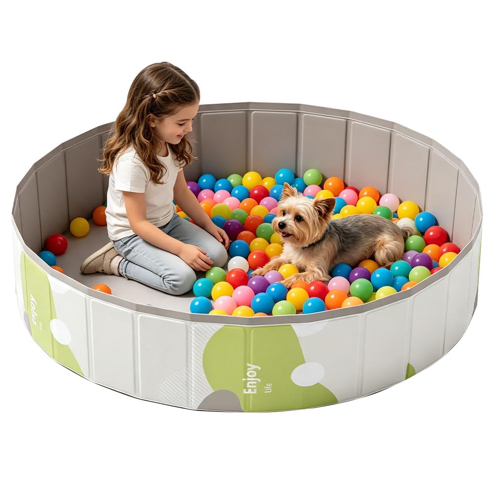 Zogxyc Ball Pit, 100cm Foldable Baby Ball Pit for Baby