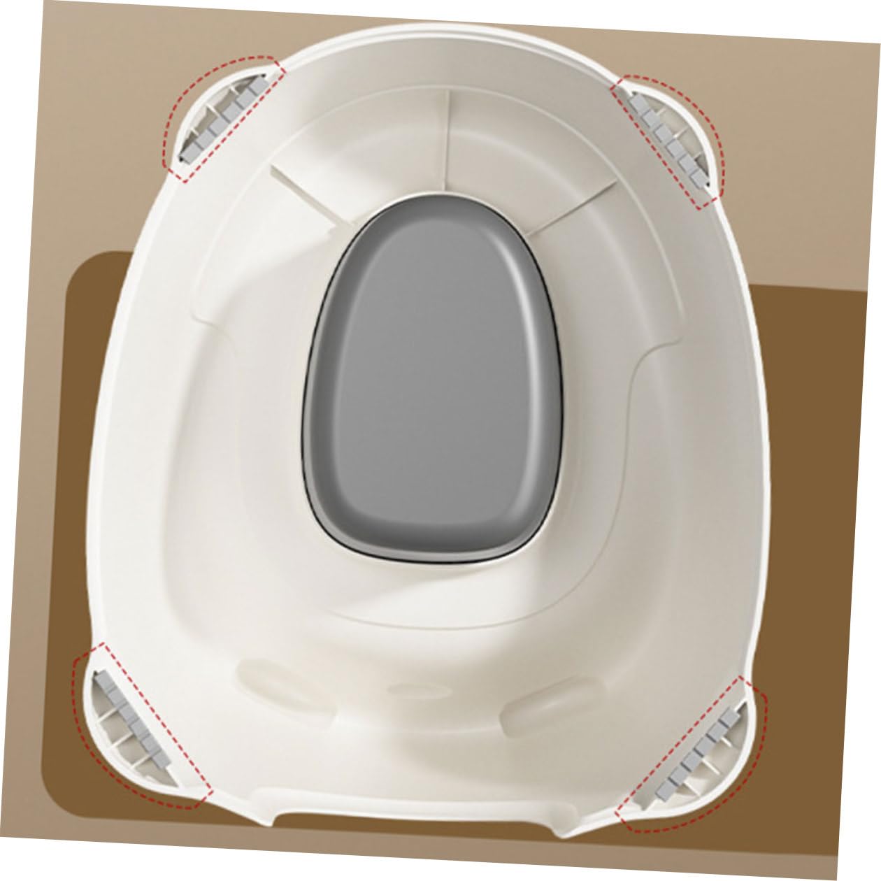 Abaodam Asiento de Orinal Portátil para Entrenamiento Diseño Antivuelco para Niñas Ligero y Resistente para Uso Diario Casa y Viajes