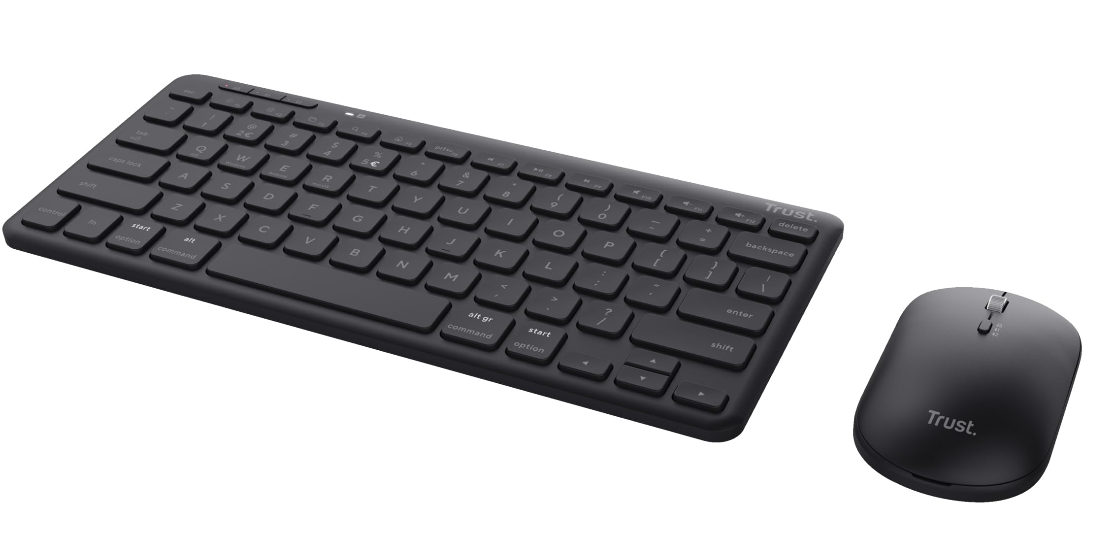 Trust Lyra Tastiera Bluetooth Multidispositivo Layout Italiano QWERTY Nero