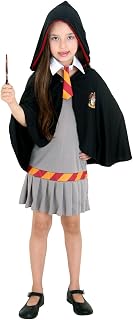 Fantasia Hermione Infantil Sulamericana Fantasias Cinza/Preto G 10/12 Anos