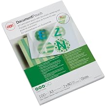 GBC A3 2x80 Micron Gloss Laminating Pouches, Pack of 100, IB583032