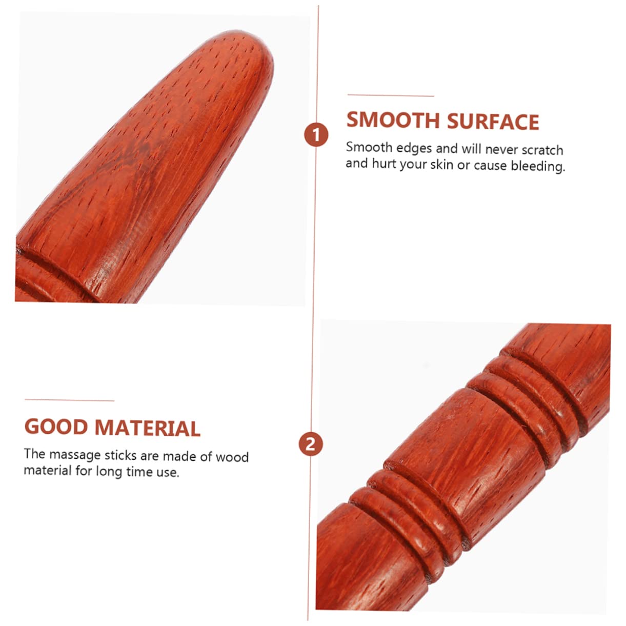 FRCOLOR 12piezas Herramientas De Masaje De Pies Bastones De Acupresión De Madera Para Reflexología Masaje De Pies y Del Estrés