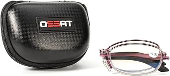 OSSAT Metal folding reading glasses Spring Hinge for women