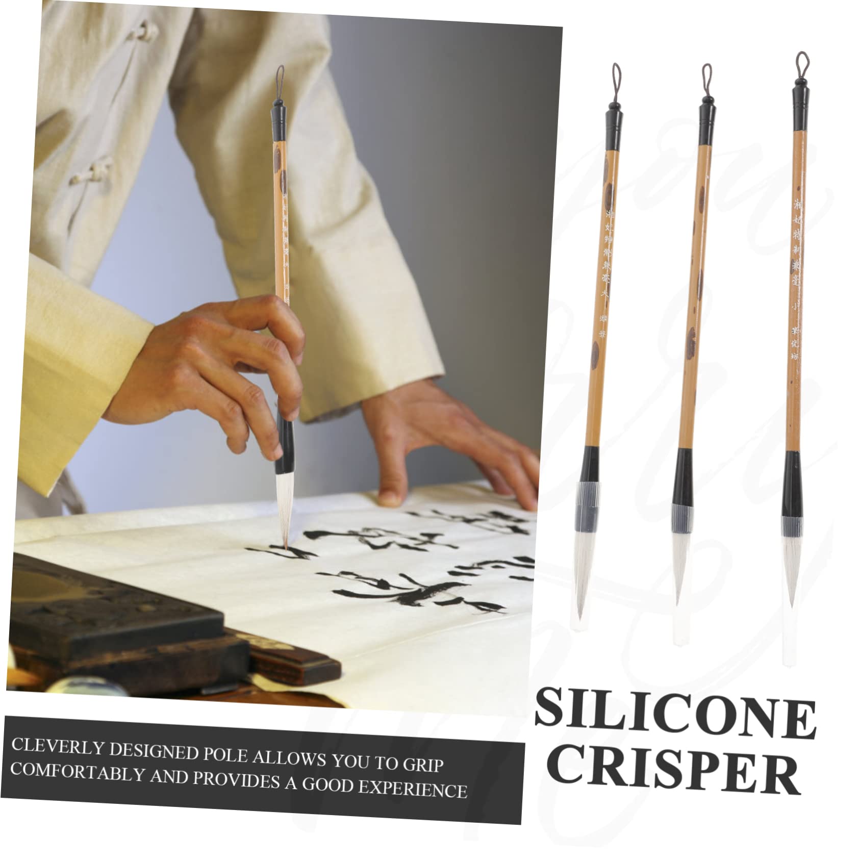 TEHAUX 15pezzi Pennelli Per Calligrafia Cinesi Brush Per Scrittura e Pittura Multifunzione Per Disegno e Esercizi Di Calligrafia