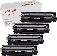 CE285A Pack of 4 Toner Cartridges Compatible with HP CE285A / CE278A / CB435A / CB436A (85A/78A/35A/36A)