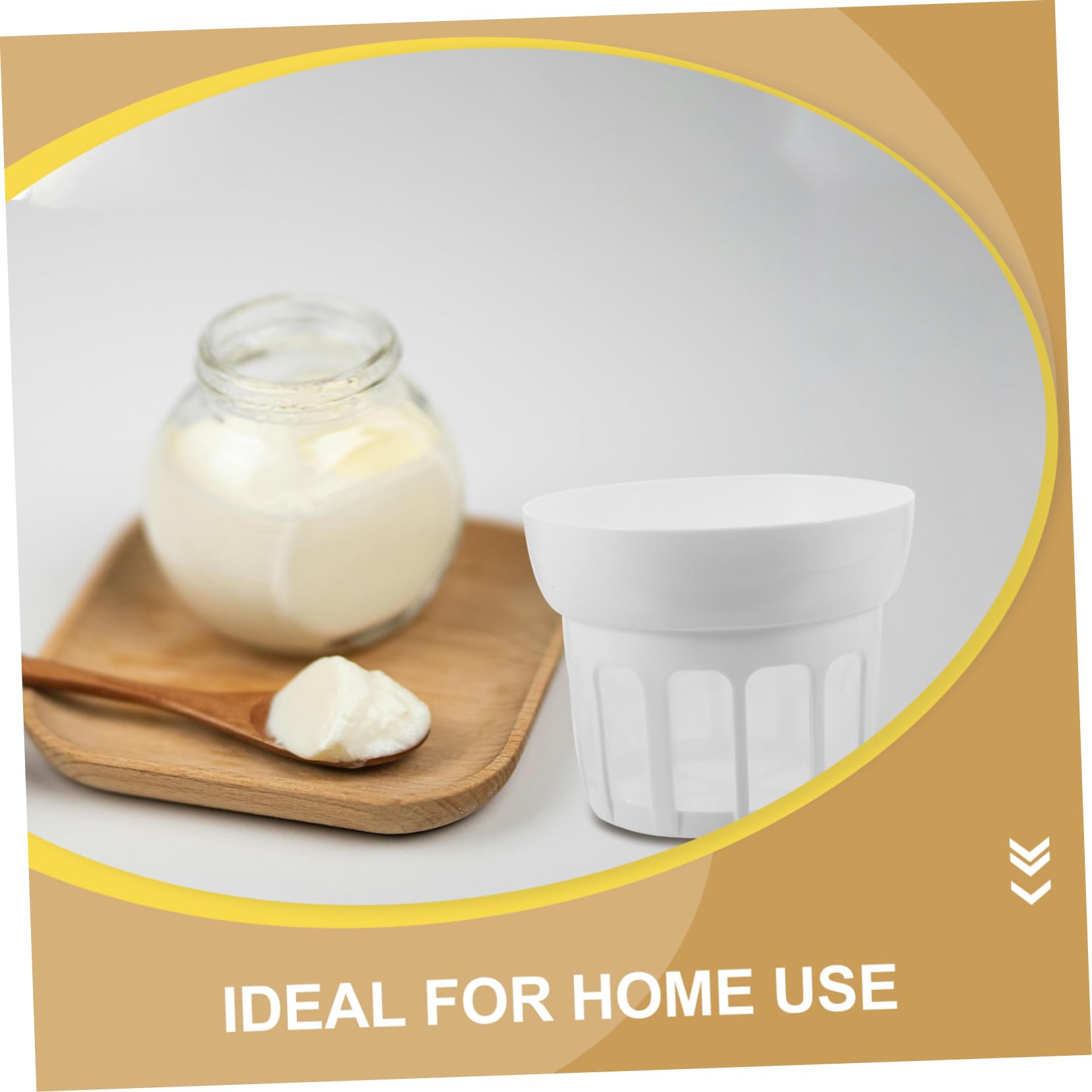 Hohopeti Colino per Yogurt Greco in Plastica Bianca Maglia Fine, Versatile e Facile da Usare, per Cucina e Uso Domestico