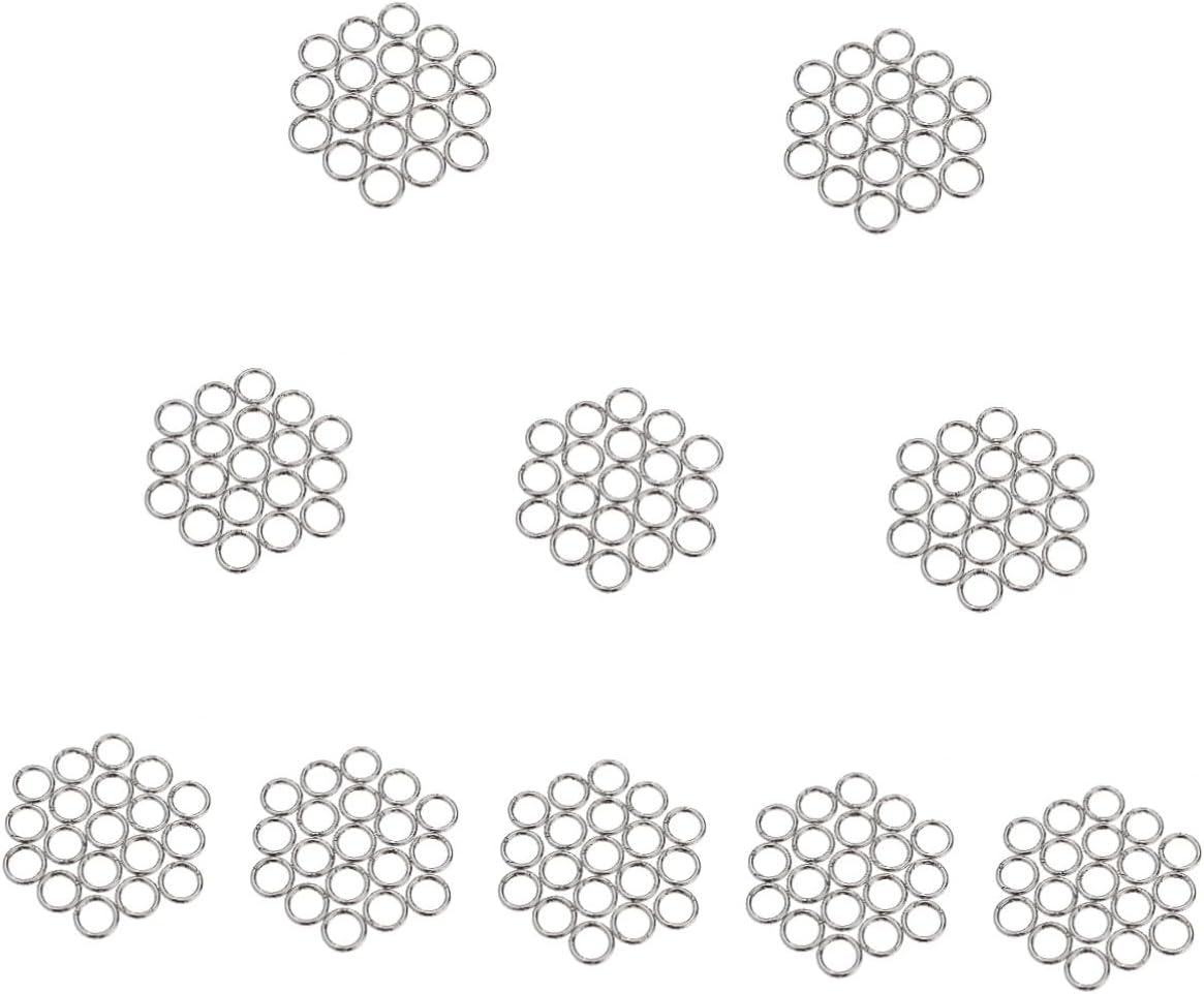 200pcs Zinc Alloy Open Jump Rings Split Key Ring Jewelry Making Findings for Boho Jewelry
