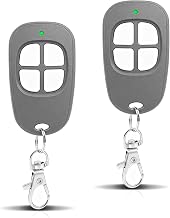 Lot de 2 AAM0049 Télécommande Portail et Garage – Compatible SCS Sentinel – 433,92 MHz – 4 Canaux – Code Secret Tournant & Portée Longue - Gris