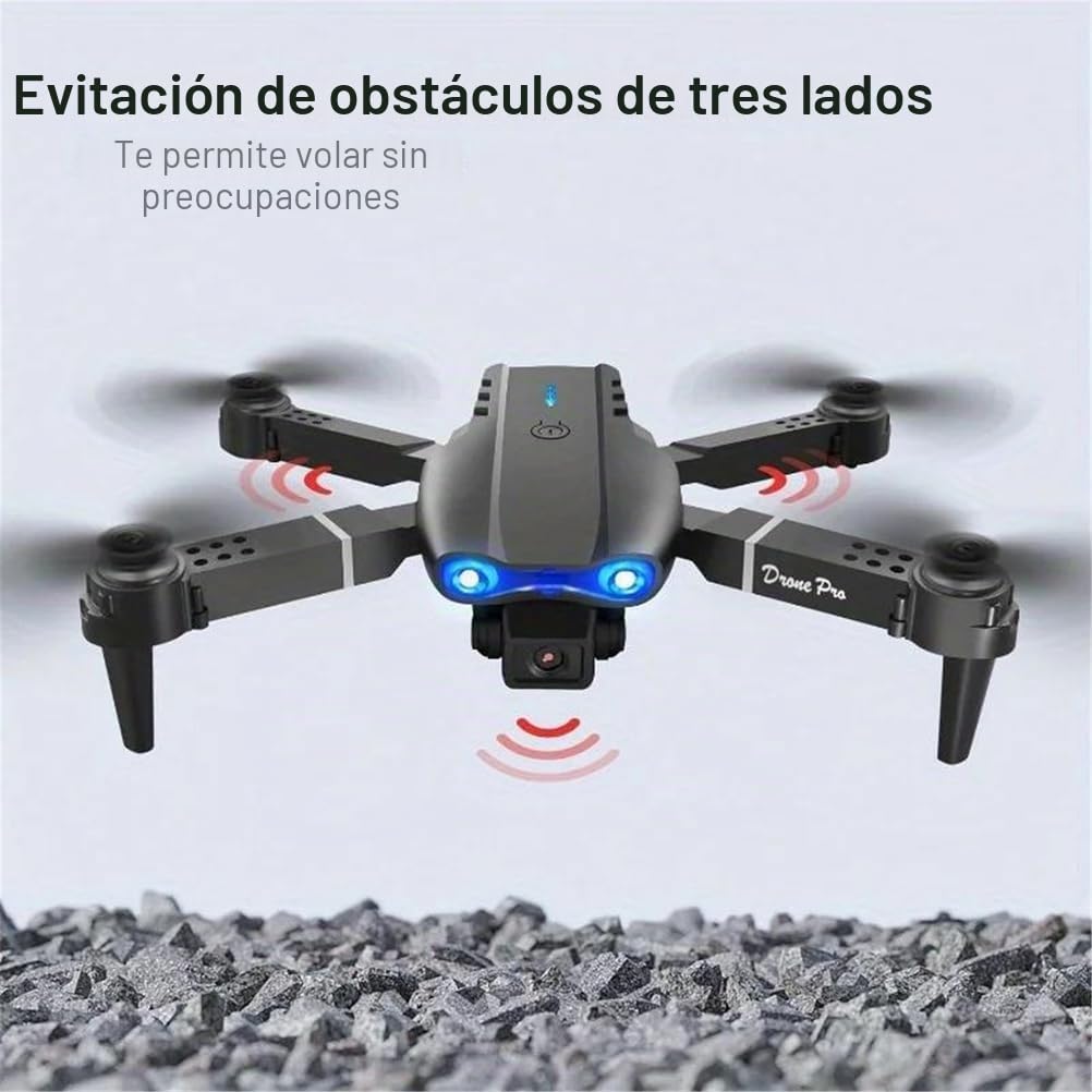 Dron e99pro con cámara Dual HD 1080p y retención de altitud, Ideal para Principiantes, batería de Larga duración, Carga USB, Exteriores.