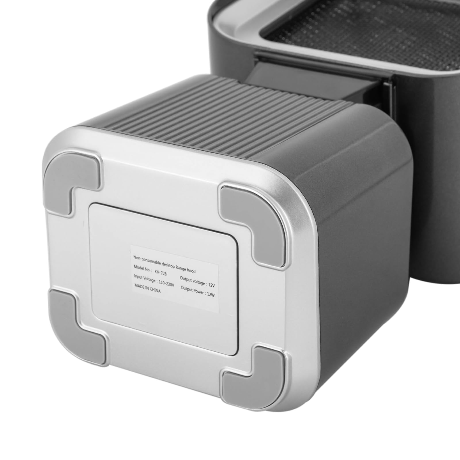 Dunstabzugshaube mit 2 Geschwindigkeiten, 12W 65dB Tragbar Tischhaube Mobile Abzugshaube für Grillen Camping Reise