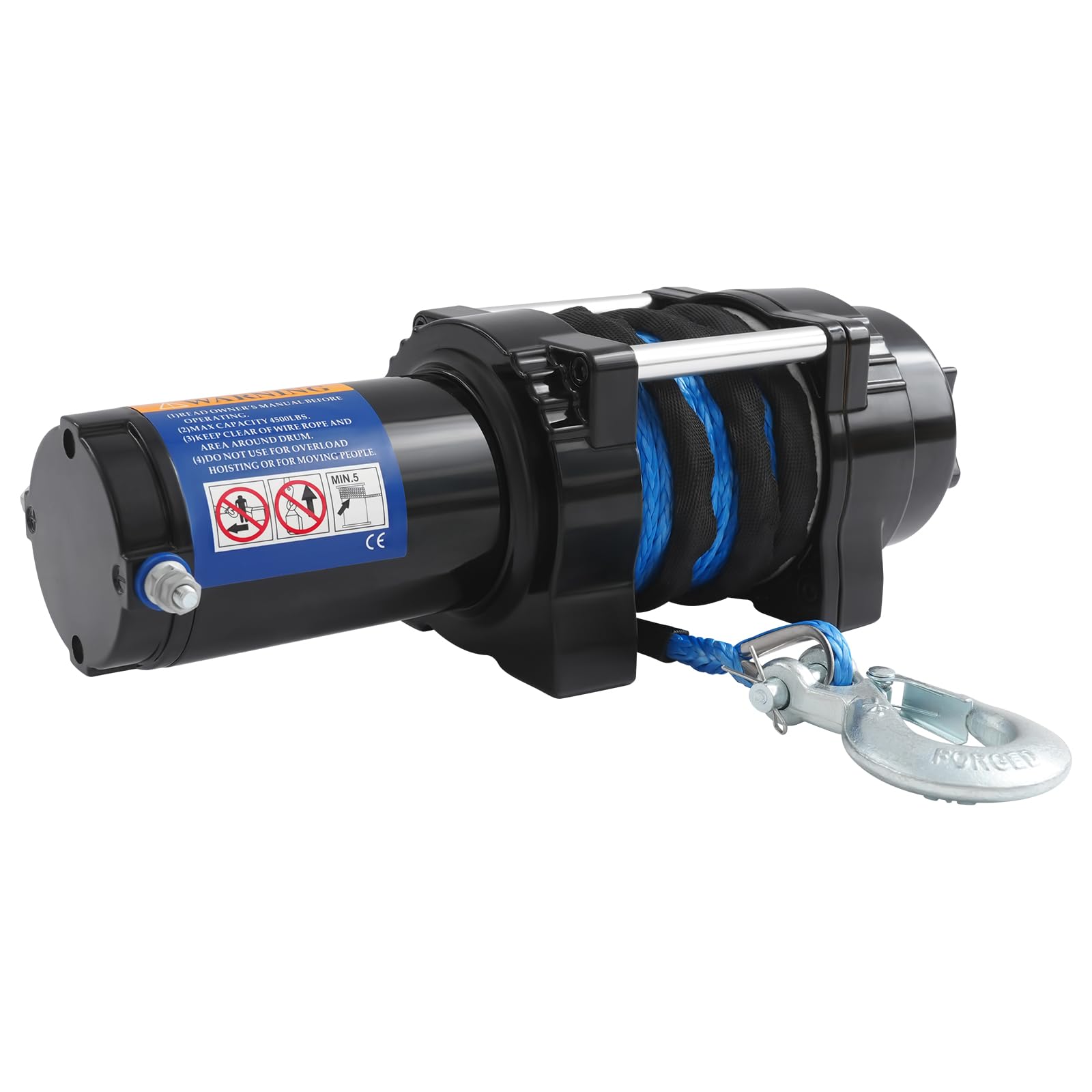 Verricello elettrico 4500lbs per fuoristrada/ATV 12 V 1 m/min argano elettrico con funzione di blocco e controller, per recupero e lavori di soccorso