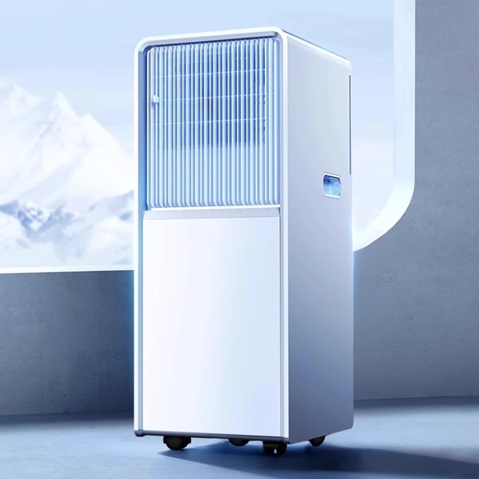 Condizionatore d'aria portatile 12000 BTU, 4-in-1 Ventilatore di deumidificatore di riscaldamento di raffreddamento, unità CA silenziosa per soggiorno camera da letto, telecomando, efficiente dal temp