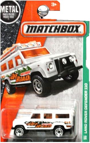 2011 Matchbox Land Rover Defender 110 Blanco #100 de 100