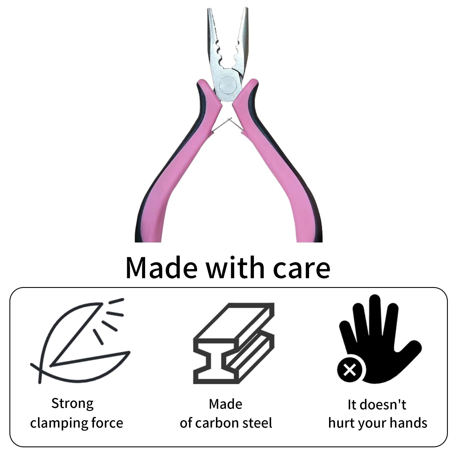 Hair Extension Pliers for Professional Use Mini Pliers Precision Tool for Installing and Removing Hair Extensions Ergonomic Handle - Image 4