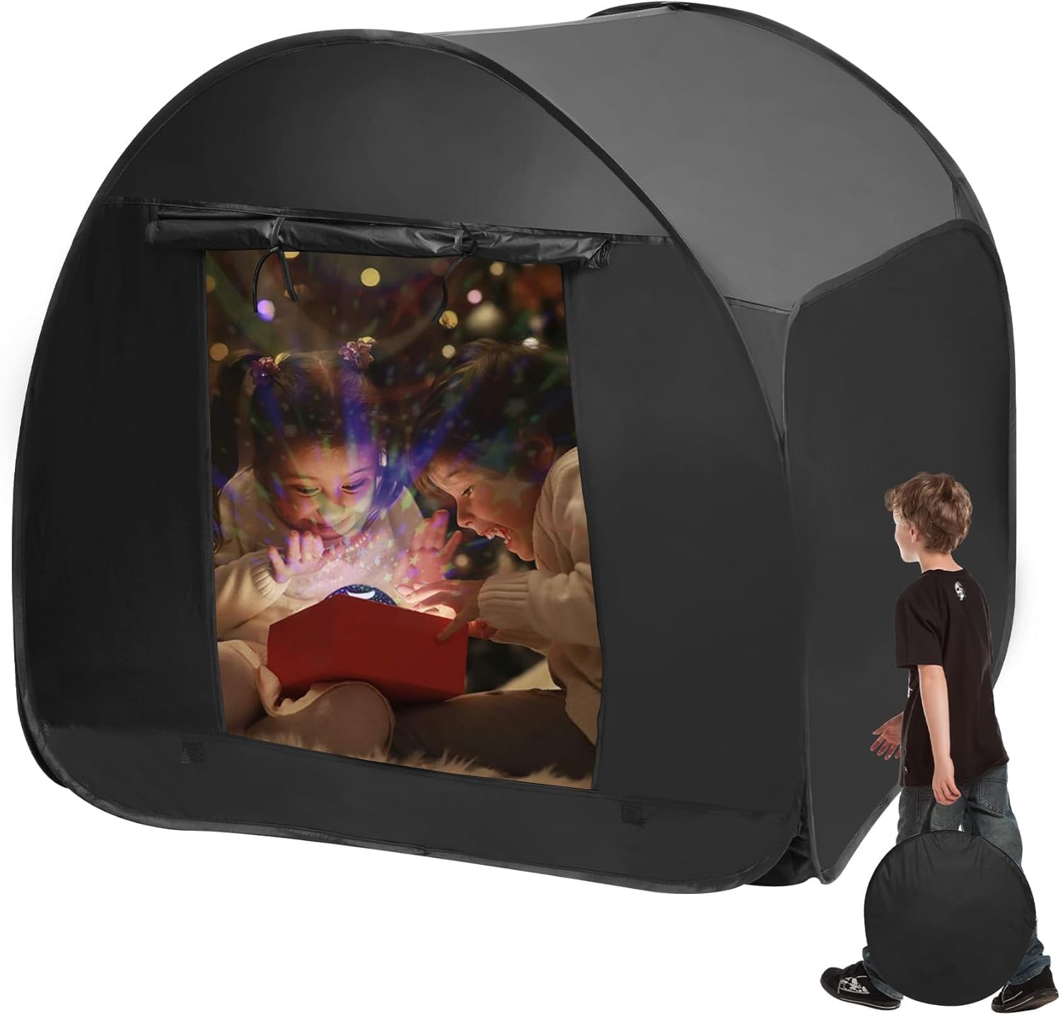 Sensory Tent for Teens 47.2 * 47.2 * 47.2 in - Portable Pop-up Play Tent for Calming Down & Improving Focus - Ideal for Children with Autism, ADHD, & Sensory Processing Disorder (SPD)-1