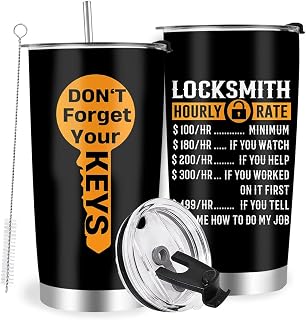 Locksmith Gifts, Lock Picker Labor Worker Gifts, Stainless Steel Insulated Tumbler 20oz