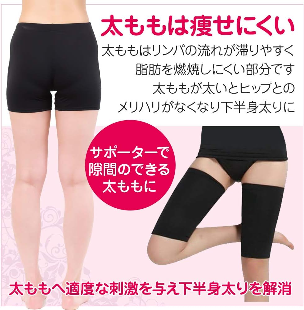 Amazon Livecare 太もも サポーター 着圧 むくみケア 引き締め 美脚効果 1年保証付き ベージュ Livecare サポーター