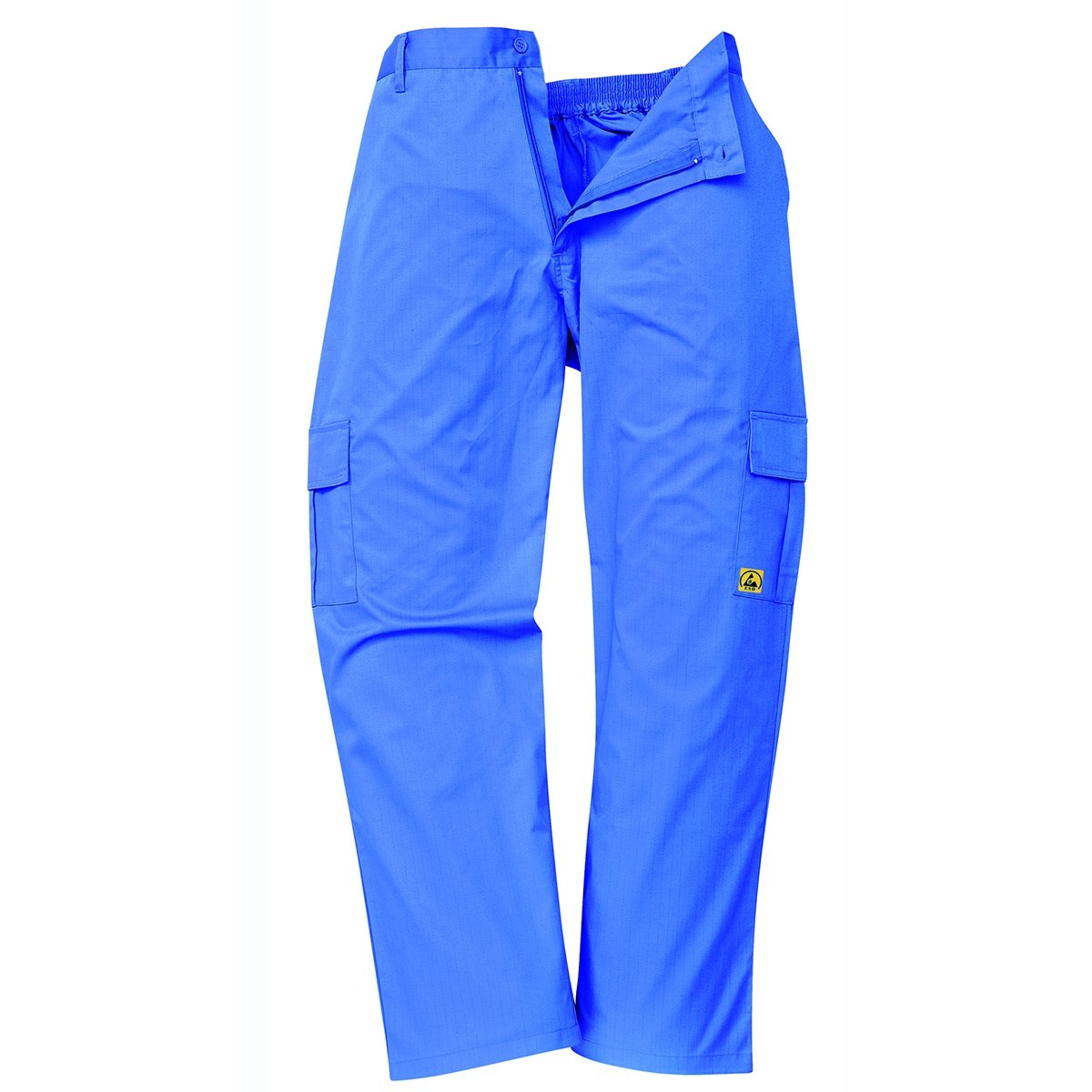 Portwest Anti-Static ESD Trouser, Trouser Length: Regular, Color: Hamilton Blue, Size: X Large, AS11HBRXL
