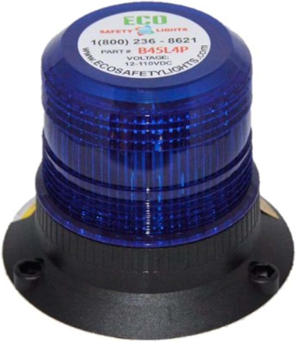 B45L4PT AMBER ORANGE 12-80V DC 1/2" NPT PIPE MOUNT LED EMERGENCY WARNING SAFETY LIGHT BEACON STROBE EFFECT 12V 24V 36V 48V 72V