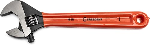 Crescent 12" Adjustable Cushion Grip Wrench | Black Oxide | AT212CVS | Carded, Home Improvement, Garage and Workshop Tools