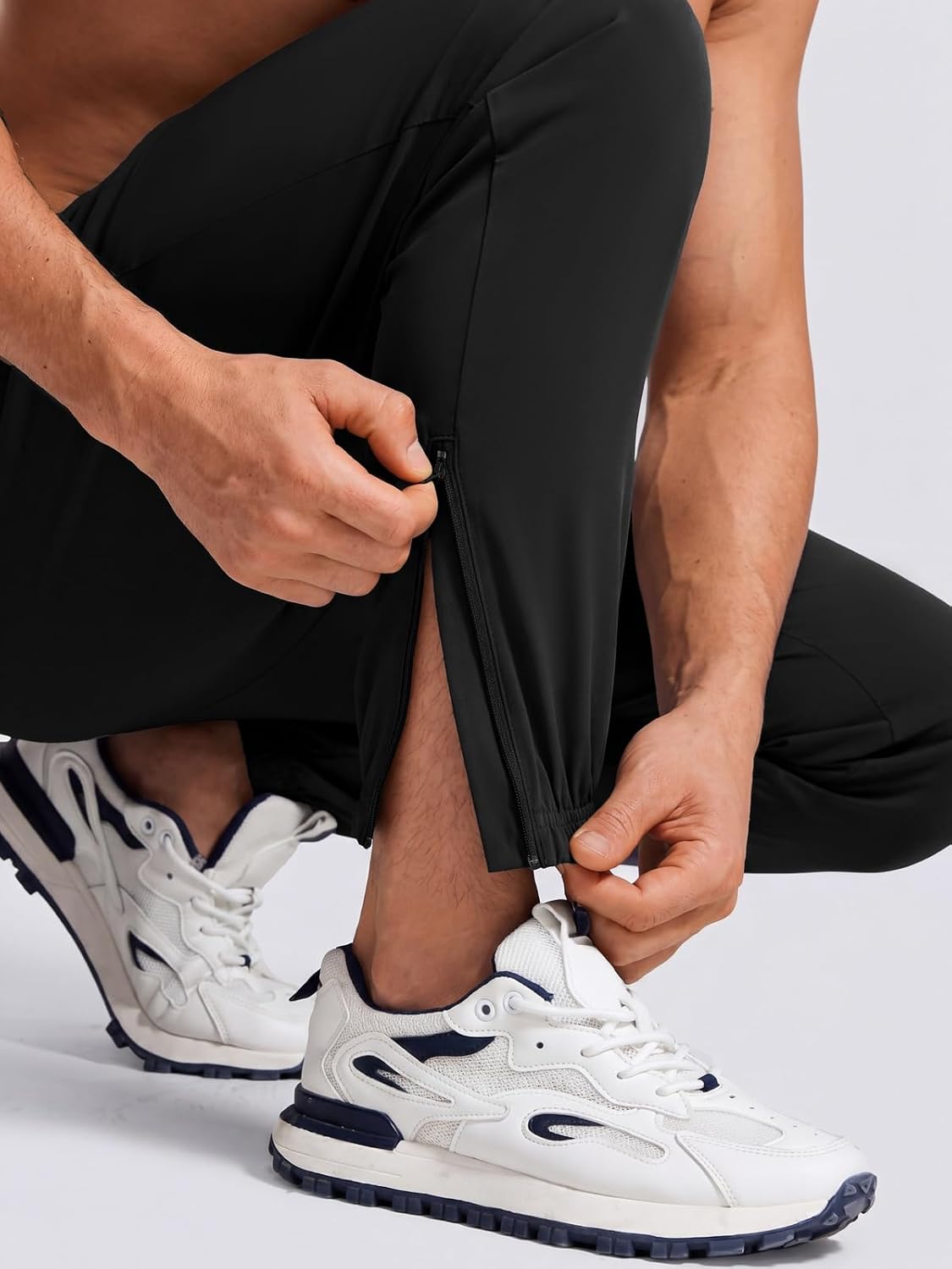 Auxo Mens Track Pants Running Athletic Gym Tapered Pants Joggers for Men