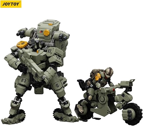 Miniatura 4 de JoyToy - Figuras de acción de fuente oscura 125 de acero con mecha de hueso de acero colección de figuras de anime modelo militar moderno Mecha de