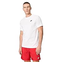 Nike M Nsw Club Tee Maglietta, White Black
