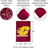 Vista 3 de CMU Chippewas - Bandera de jardín y pancarta para patio