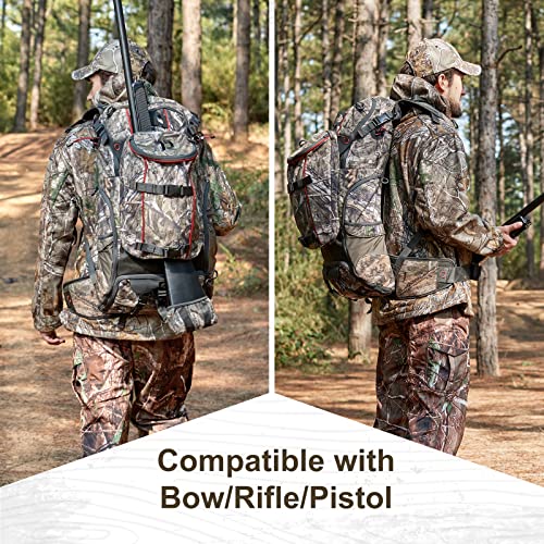 TR Hunting Backpack Internal Frame, Waterproof Hunting Pack with Rain