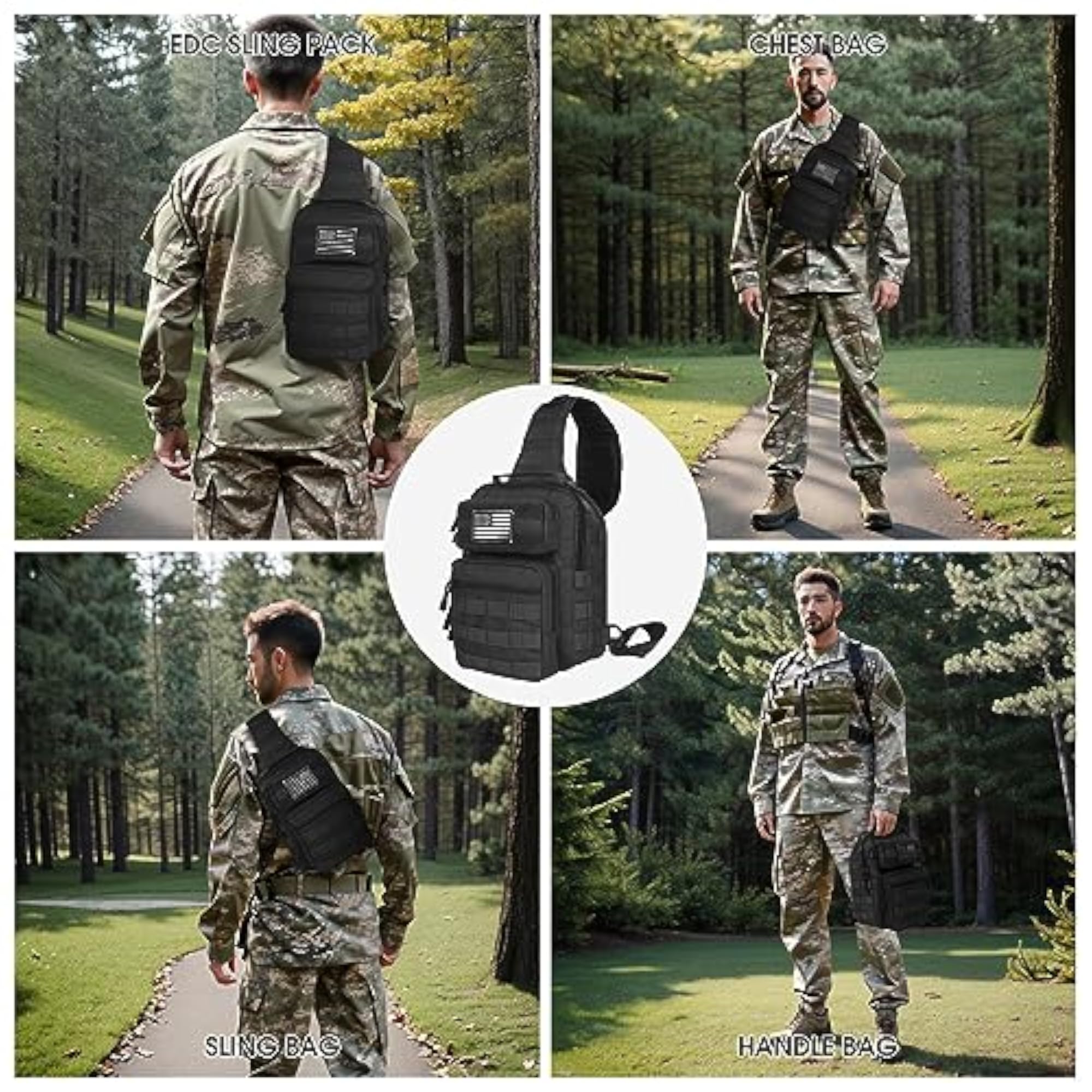 Tactical Sling Bag Backpack for Men